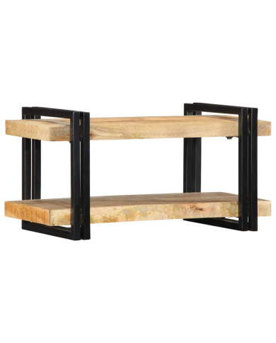 Étagère murale 70x33x35 cm bois de manguier massif brut | Mobilier & Déco