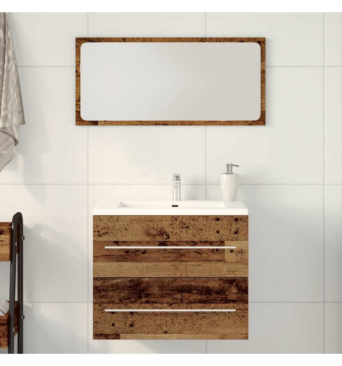 Meuble de salle de bain vieux bois 60x38,5x48 cm | Mobilier & Déco