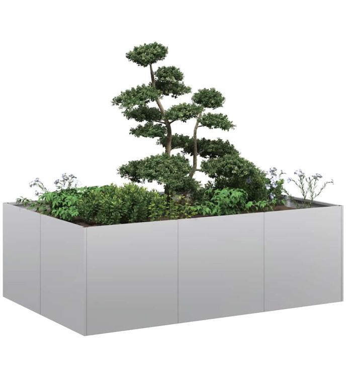 Jardinière 120x80x40 cm acier galvanisé | Mobilier & Déco