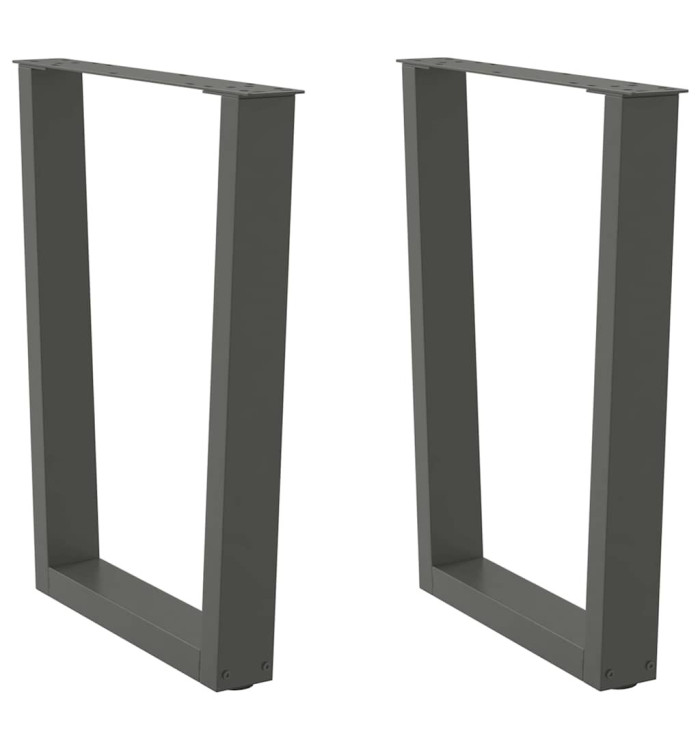 Pieds de table à manger en forme de V 2 pièces Anthracite 60 x (72-73,3) cm Acier | Mobilier & Déco