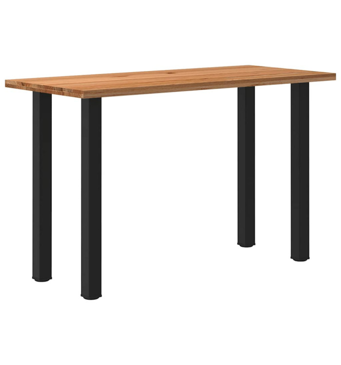 Table de bar rectangulaire en bois massif de chêne marron clair 180 x 80 x 112 cm | Mobilier & Déco
