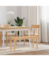 Banc 110 cm bois massif caoutchouc | Mobilier & Déco