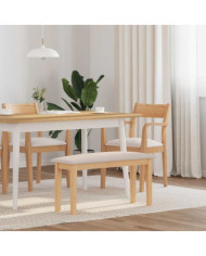 Banc 90 cm bois massif caoutchouc | Mobilier & Déco