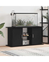 Support d'aquarium chêne noir 121x41x58 cm bois d'ingénierie | Mobilier & Déco