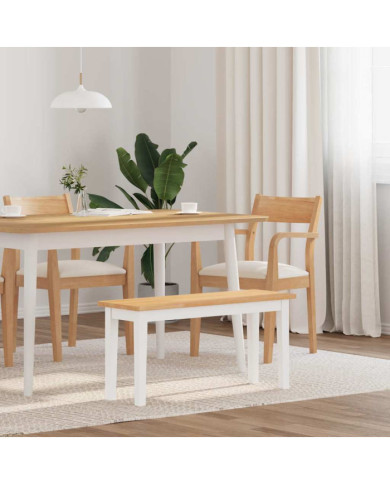 Banc 90 cm bois massif caoutchouc | Mobilier & Déco