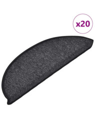 Tapis d'escalier 20 pcs anthracite 56x17x3 cm | Mobilier & Déco