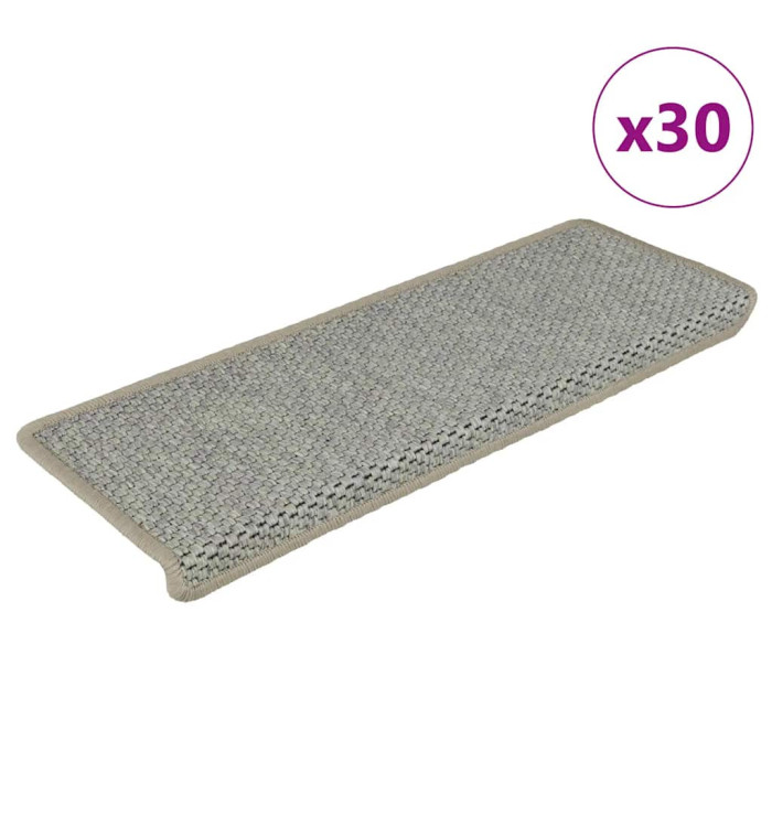 Tapis d'escalier autocollants 30 pcs 65x21x4 cm vert | Mobilier & Déco