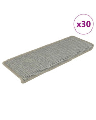 Tapis d'escalier autocollants 30 pcs 65x21x4 cm vert | Mobilier & Déco