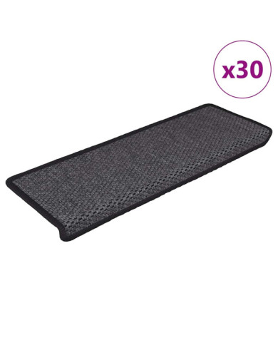 Tapis d'escalier autocollants 30 pcs 65x21x4 cm anthracite | Mobilier & Déco