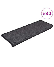 Tapis d'escalier autocollants 30 pcs 65x21x4 cm anthracite | Mobilier & Déco