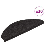 Tapis d'escalier auto-adhésifs 30 pcs anthracite 65x22,5x3,5 cm | Mobilier & Déco