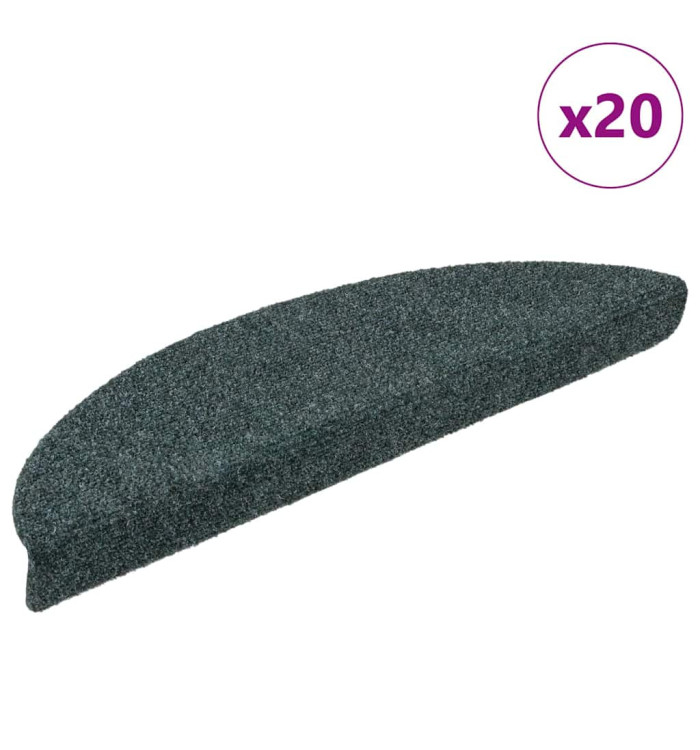 Tapis d'escalier auto-adhésifs 20 pcs vert 56x17x3 cm | Mobilier & Déco