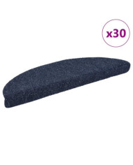 Tapis d'escalier auto-adhésifs 30 pcs bleu 56x17x3 cm | Mobilier & Déco