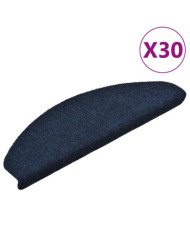 Tapis d'escalier autocollant 30 pcs marine 65x21x4 cm | Mobilier & Déco