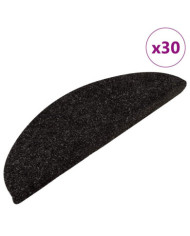 Tapis d'escalier auto-adhésifs 30 pcs anthracite 56x17x3 cm | Mobilier & Déco