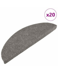 Tapis d'escalier auto-adhésifs 20 pcs gris 56x17x3 cm | Mobilier & Déco