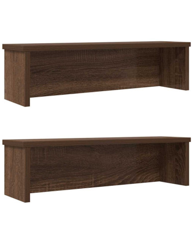 Étagères de cuisine empilables 2 pcs chêne marron 50x15x16 cm | Mobilier & Déco