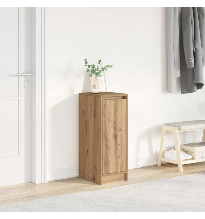 Armoire à chaussures chêne artisanal 29,5x34x76 cm | Mobilier & Déco
