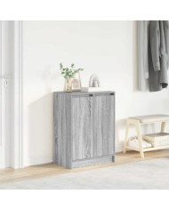 Armoire à chaussures sonoma gris 57x34x76 cm bois d'ingénierie | Mobilier & Déco