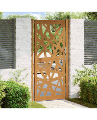 Porte de jardin acier résistant aux intempéries design lumière | Mobilier & Déco