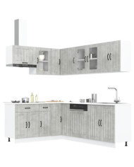 Ensemble d'armoires de cuisine 11 pcs Lucca bois d'ingénierie | Mobilier & Déco