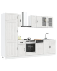 Ensemble d'armoires de cuisine 8 pcs Kalmar blanc brillant | Mobilier & Déco