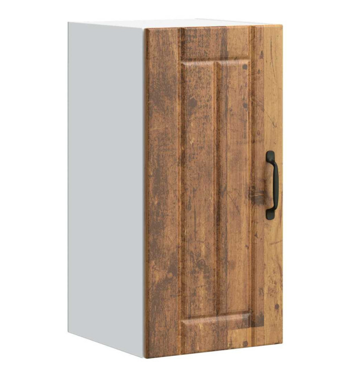 Armoire murale de cuisine Lucca vieux bois bois ingénierie | Mobilier & Déco