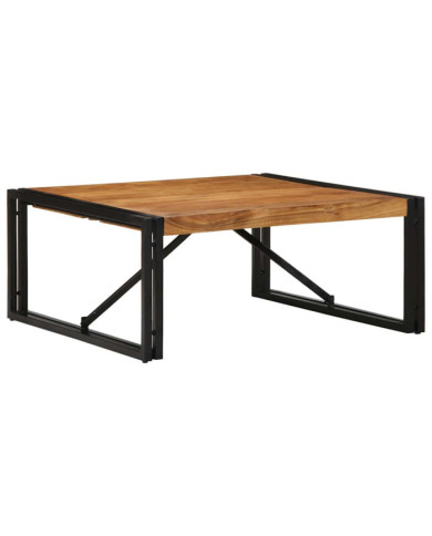 Table basse 80x80x35 cm bois massif acacia | Mobilier & Déco