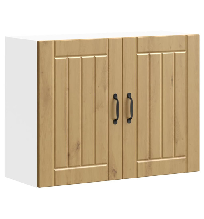 Armoire murale de cuisine Lucca chêne artisanal bois ingénierie | Mobilier & Déco