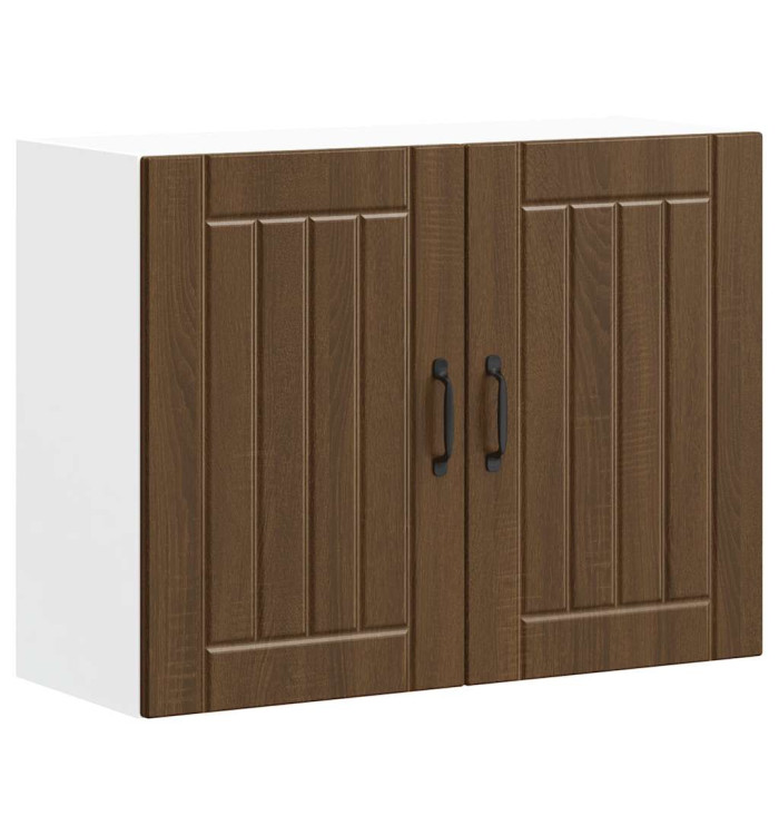 Armoire murale de cuisine Lucca chêne marron bois ingénierie | Mobilier & Déco