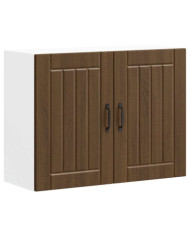 Armoire murale de cuisine Lucca chêne marron bois ingénierie | Mobilier & Déco