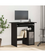Bureau chêne noir 80x45x74 cm bois d'ingénierie | Mobilier & Déco