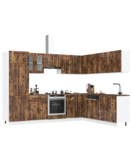 Ensemble d'armoires de cuisine 14 pcs Lucca bois d'ingénierie | Mobilier & Déco