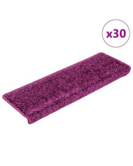 Tapis d'escalier 30 pcs 65x21x4 cm Violet | Mobilier & Déco