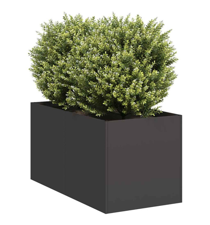 Jardinière noir 40x80x40 cm acier laminé à froid | Mobilier & Déco