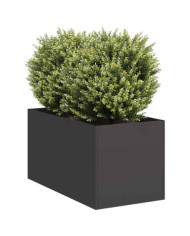 Jardinière noir 40x80x40 cm acier laminé à froid | Mobilier & Déco