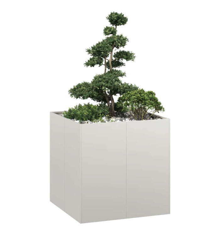 Jardinière 80x80x80 cm acier inoxydable | Mobilier & Déco
