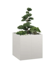 Jardinière 80x80x80 cm acier inoxydable | Mobilier & Déco