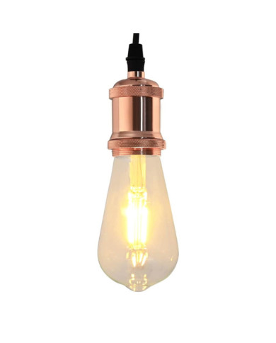 Douilles de lampe 2 pcs bronze or rose E27 | Mobilier & Déco