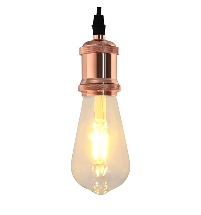 Douilles de lampe 2 pcs bronze or rose E27 | Mobilier & Déco