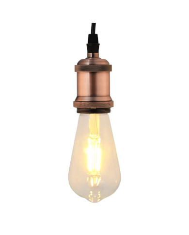 Douilles de lampe 2 pcs bronze rouge E27 | Mobilier & Déco