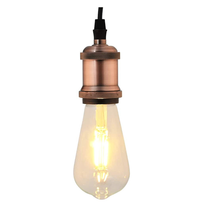 Douilles de lampe 2 pcs bronze rouge E27 | Mobilier & Déco