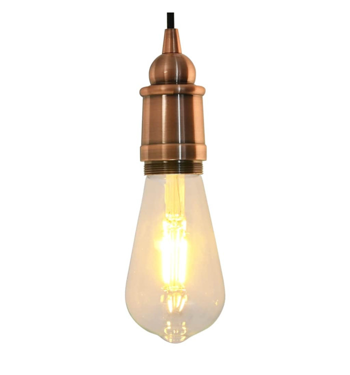 Douilles de lampe 2 pcs bronze rouge E27 | Mobilier & Déco