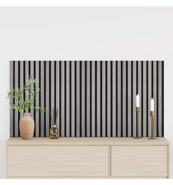 Panneaux muraux acoustiques 2pcs lattes 60,5x60cm placage chêne | Mobilier & Déco
