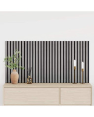 Panneaux muraux acoustiques 2pcs lattes 60,5x60cm placage chêne | Mobilier & Déco