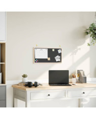 Tableau noir avec cadre bois de pin massif noir 60x30 cm | Mobilier & Déco