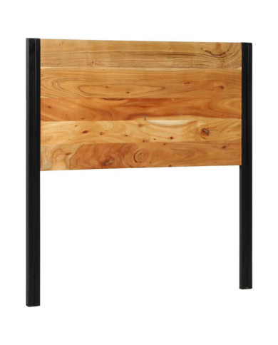 Tête de lit 100 cm bois massif d'acacia et fer | Mobilier & Déco