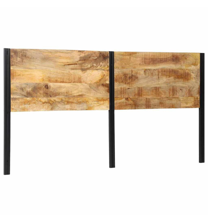 Tête de lit 200 cm bois massif manguier et fer | Mobilier & Déco