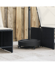 Base de parasol avec roues pour mâts Ø38 / 48 mm 27 kg rond | Mobilier & Déco