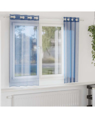 Rideaux en voile avec œillets 2 pcs bleu royal | Mobilier & Déco